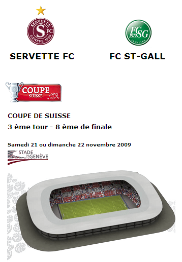 Servette St-Gall coupe suisse