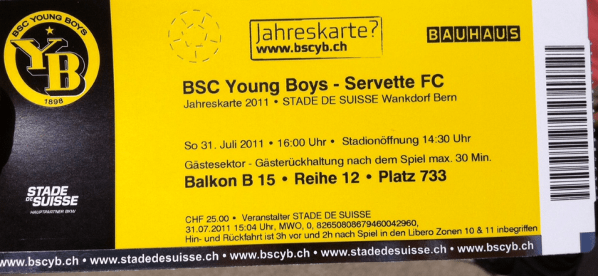 YB-SFC ticket