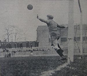Grosdidier lors du tournoi de Paris (Nouvel An 1923), Servette - KS Cracovia 1:1 