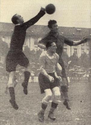 Pelikaan s'impose Avec maestria face aux attaquants bâlois (Bâle – Servette 0:2, 06.06.1943)