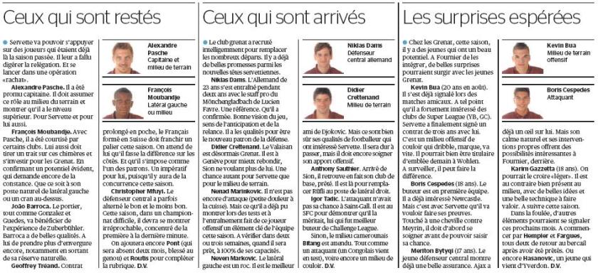 TDG, vendredi 12 juillet 2013 2